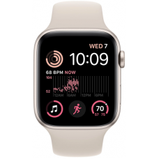 Умные часы Apple Watch Series SE Gen 2 2023 44mm Aluminium Case GPS, Starlight Sport Band M/L