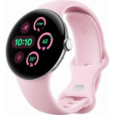Смарт-часы Google Pixel Watch 3, 41mm, Wi-Fi, Polished Silver With Rose Band