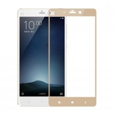 Защитное стекло 2D полноэкранное для Xiaomi Redmi Note 4 золото