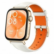 Умные часы Huawei Watch Fit 3, Gold with White Leather (slo-b19), AMOLED