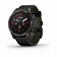 Умные часы Garmin Epix Pro (Gen 2) Sapphire, 47mm, Black Leather Band (010-02803-30)