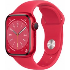 Смарт-часы Apple Watch Series 8 45mm White Aluminum Case with Sport Band, Red