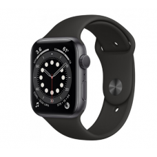 Часы Apple Watch Series 6 GPS 44mm Aluminum Case with Sport Band (Серый космос/Черный)