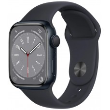 Умные часы Apple Watch Series 8 GPS 41mm Midnight Aluminium Case With Midnight Sport Band S/M