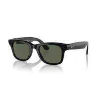 Умные очки Ray-Ban Wayfarer, Shiny Black/G-15 Green (155-53)