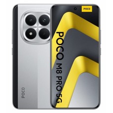 Смартфон Xiaomi Poco M8 Pro 5G, AMOLED, 8/256Gb, Dual nano SIM, Silver (Серебристый)