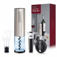 Электрический штопор Electric Wine Set 4 in 1, Silver