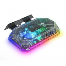 Док-станция JSAUX 8 Port RGB for Steam Deck HD0801, Clear/Black