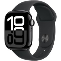 Часы Apple Watch Series 10 42mm Jet Black Aluminium Case With Black Sport Band S/M