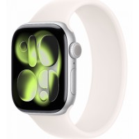 Часы Apple Watch Series 11 42mm Silver Aluminium Case With Light Blush Solo Loop (Серебристый/Нежно-розовый)