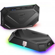 Док-станция JSAUX 12 Port RGB for Steam Deck HB1201, Black (Черный)