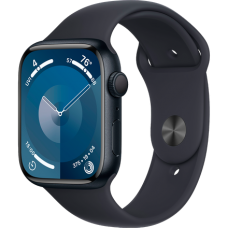 Умные часы Apple Watch Series 9 45mm Aluminium Case, Midnight Sport Band M/L