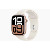 Часы Apple Watch Series 10 42mm Rose Gold Aluminium Case With Light Blush Sport Band M/L