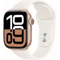 Часы Apple Watch Series 10 46mm Rose Gold Aluminium Case With Light Blush Sport Band M/L